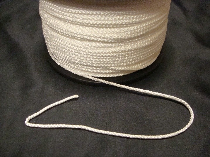 White Nylon Flagpole Rope 6.5mm